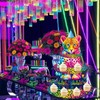 Rainbow Neon Leopard Cupcake Stand Cheetah Birthday Party Decorations 3