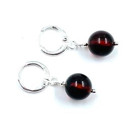 Amber Earrings Silver | Amber Jewellery | Natural Baltic Amber Drop Earrings, No, Amber