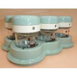 Baby Bullet Food Jar Storage Containers w/Tray Date Dial **BRAND NEW** (Qty 6)