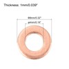 sourcing map 22 Pcs Flat Copper Washers, 4x8x1mm Copper Upgraded