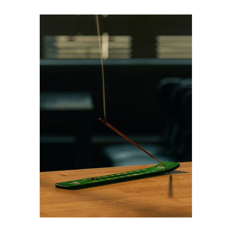 Nag Champa Mango Wood Holder Green / 나그참파 망고우드 홀더