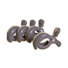 Dreambaby Strollerbuddy Stroller/Pram Clips (Grey, Pack of 4)