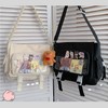 Lipano Cute Kawaii Shoulder Messenger Bag,Casual Fashion White Crossbody Itabag,Polyester