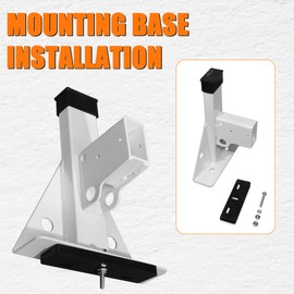 MELIPRON Steel Cargo Van Roof Ladder Rack Compatible with 2015-2024 RAM ProMaster City 2 Crossbars White