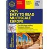 2025 Philip's Easy to Read Multiscale Road Atlas Europe: (A4