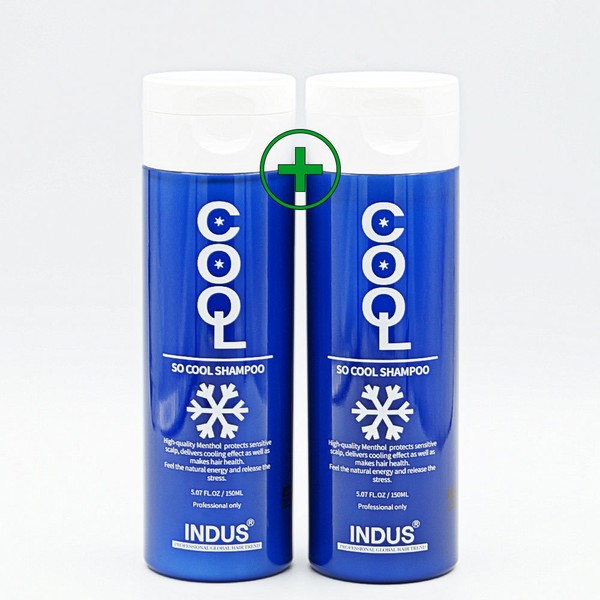 Indus So Cool Shampoo 150g 2pcs Cool Shampoo Cooling Refreshing Sensation Oily Scalp Men&#39;s Dandruff Care Hair Smell Menthol Peppermint Scalp Beauty Salon Acid