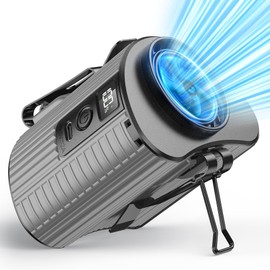 AMACOOL Portable Waist Fan, 11000RPM Strong Airflow with 5 Speeds, 20Hrs Cooling, Personal Waist Clip Fan, Hands-Free Shirt Fans Wearable Belt Fans for Outdoor Jobsite Camping Hiking Travel