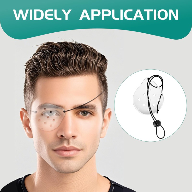 2 PCS Transparent Eye Shield, Ventilated Eye Shield After with