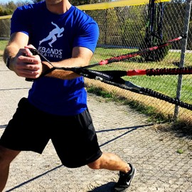 Kbands Fusion Cables Velocity Trainer (Baseball - Softball Resistance Arm Bands for Strength and Velocity) (Beginner 13 Years or Younger)