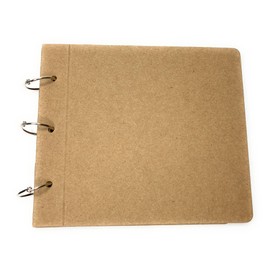 Chipboard Album With Round Tabs, 8 Page Bare Scrapbook, 7 1/2" x 6 1/2"
