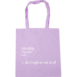 Hippowarehouse Cos Play 1. Do It Right Or Not At All Tote Shopping Gym Beach Bag 42cm x38cm, 10 litres