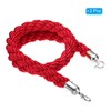 PATIKIL Stanchion Rope, 2 Pack 1.2m/3.9Ft Barrier Rope Twisted Post