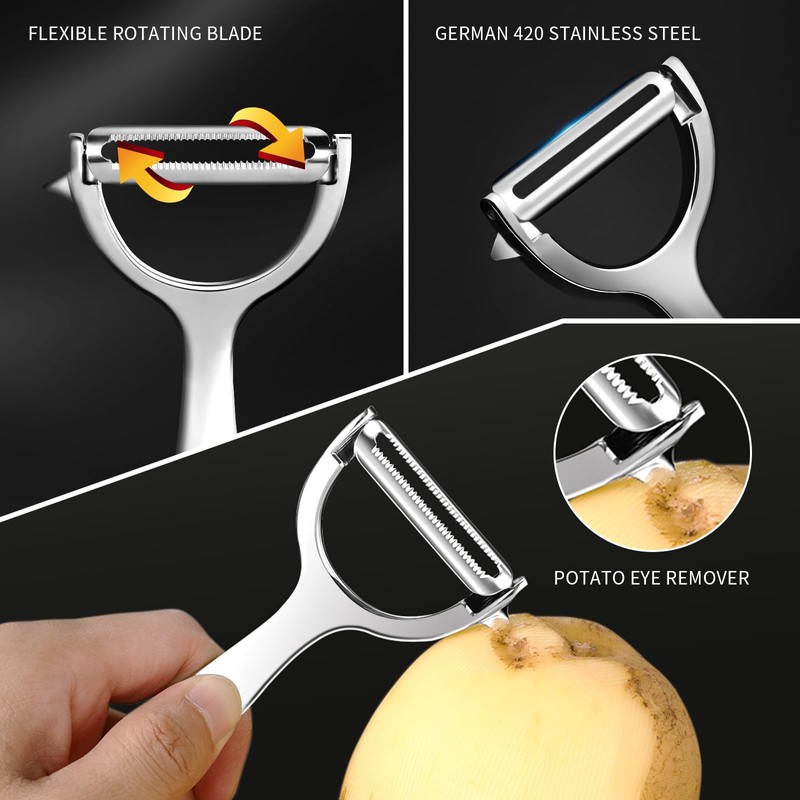 MAD SHARK Ultra Sharp Peeler for the Kitchen - 10