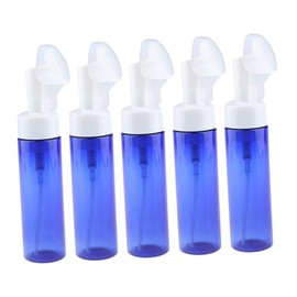 BIUDECO 5 Pcs Reusable Foaming Bottles Portable Storage Dispenser for Liquid Soap Shampoo Conditioner Durable and Travel Containers