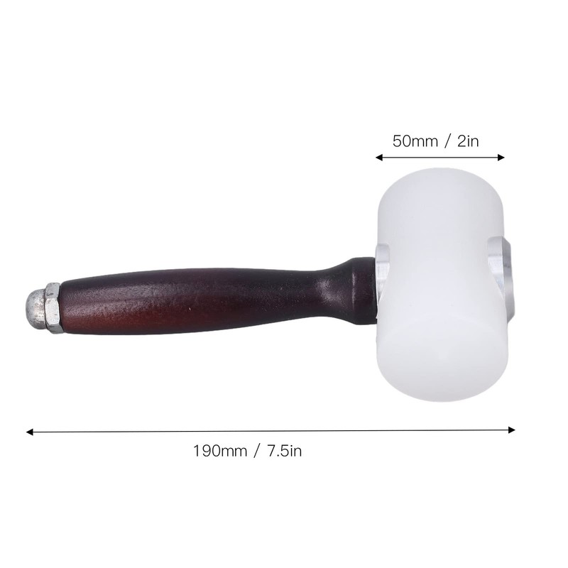 Mazo de artesanía en cuero, martillo de nylon Cómodo de