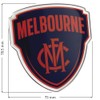 Fan Emblems AFL Melbourne Demons Lensed Chrome Supporter Logo Decal