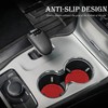 MEAJOO 4PCS Car Cup Holder Coaster, Non-Slip Cup Holders Embedded