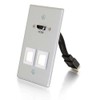 C2G/Cables to Go 60160 SG HDMI 2 Keystones Aluminum Wall