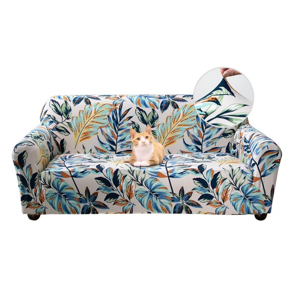 Jaotto Sofa Cover 2 Seater Elastic Stretch Spandex Sofa Throws