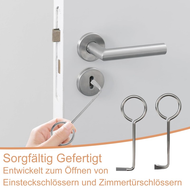 Professional Deadlock Key, Set of 2 Universal Keys for Room