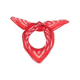 Giorgio Rimaldi Neckerchief with Stripes – 55 x 55 cm Size – Bandana for Men and Women – Velour Scarf Perfect for All Seasons, red, Unit size