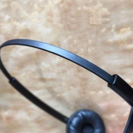 Enhanced Rubber Coated Headband 84605 with Comfort Soft Cushion Over-The-Head Headset for PLT Savi CS540 W740 W745 W440 W740-M (Black)