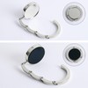 2Pcs Foldable Black Handbag Hooks, Table Bag Holders, Purse Hook
