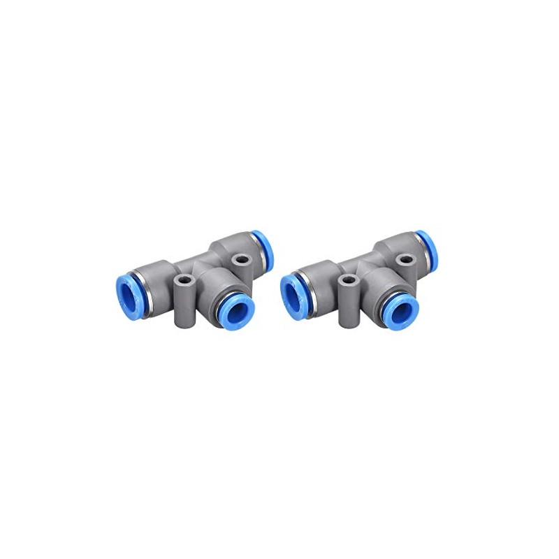 sourcing map Push to Connect Fittings T Type Tee Tube