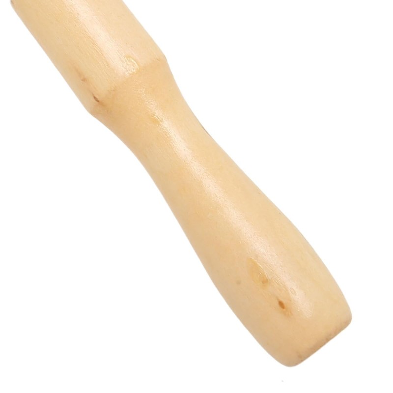 Button Hook and Zipper Pull Assist Tool with Wooden Handle