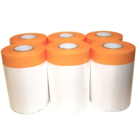 6 x Gold Tape | 55 cm x 25 m | Gold Tape (Soft) Painter's Tape with Foil Masking Film | Klebemeister.eu