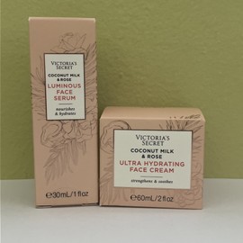 Victoria's Secret COCONUT MILK & ROSE Luminous Face Serum & Hydrating Cream Set