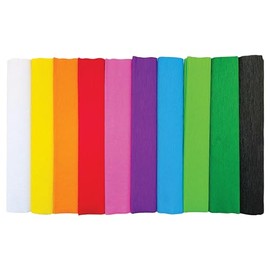 Interdruk Crepe Paper Rolls - 25 x 200 cm - 10x Classic Colours