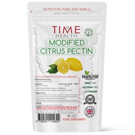 Modified Citrus Pectin (MCP) – Over 90% Galacturonic Acid – Naturally Derived from Lemon – Vegan – UK Made Supplement – Zero Additives (60 Capsule Pouch) (60 Capsule Pouch)