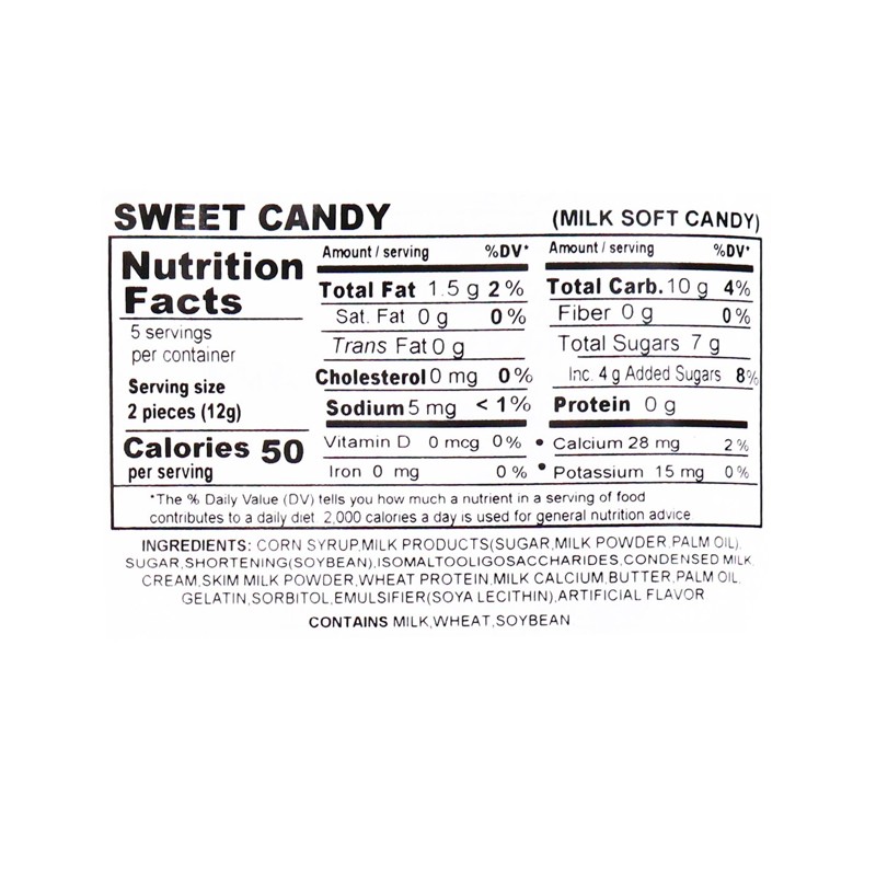RIBON Real Hokkaido Milk and Cream Calcium Enriched Soft Candy