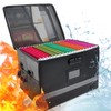 Fireproof Document Box with Lock, Waterproof File Safe Box Anti-Static