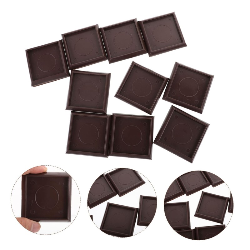 Tofficu 10pcs Furniture Mats Anti-Slip Chair Leg Covers Floor Protector