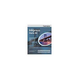 Inkpress Duo Matte 80 Inkjet Paper, 215 GSM Weight, 12 mil Thickness, 95% Brightness, Double Sided, 11x17", 100 Sheets