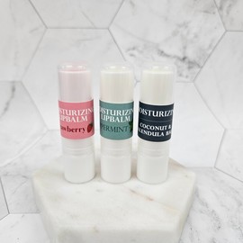 <Moist> Natural Lip Balm - (2+1) 3 Peppermint Lip Balms / <촉촉한> 천연립밤 - (2+1) 페퍼민트립밤 3개