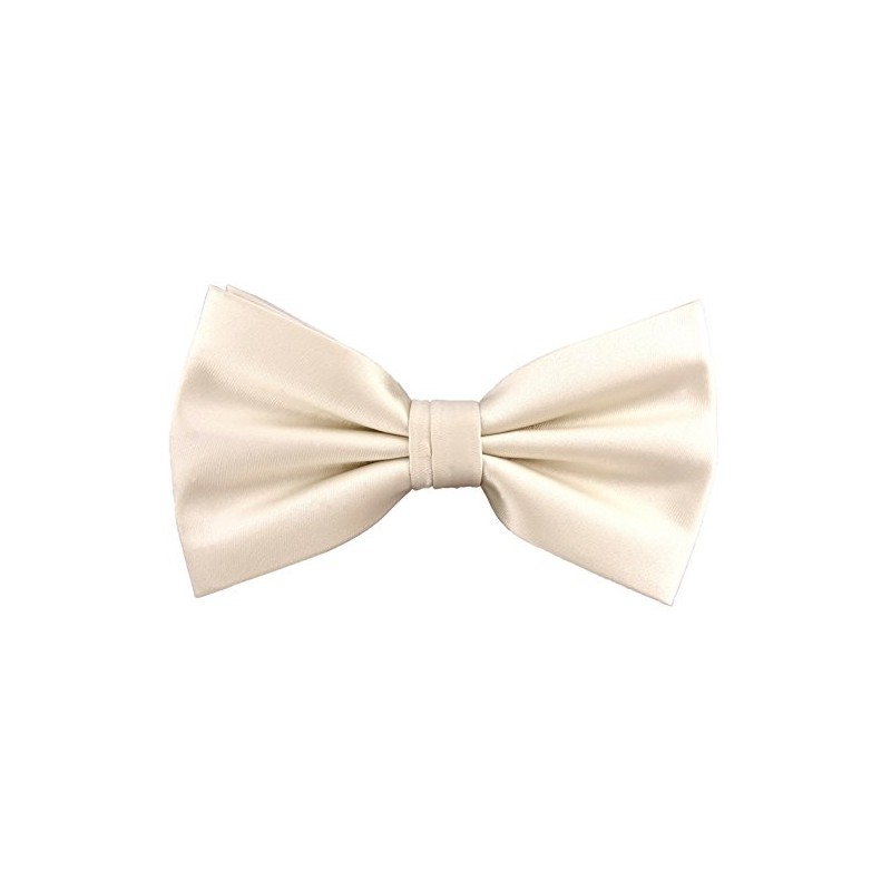 TigerTie Bow Tie Plain Satin + Gift Box, Bow Neck