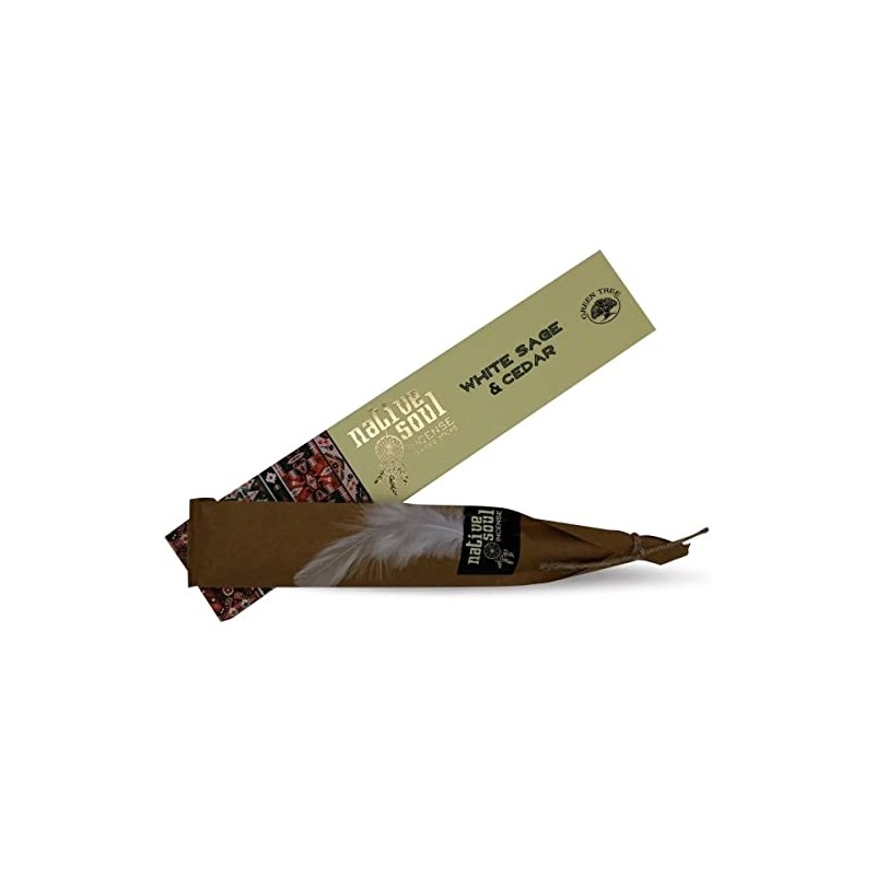 Green Tree White Sage and Cedar Native Soul Incense Smudge
