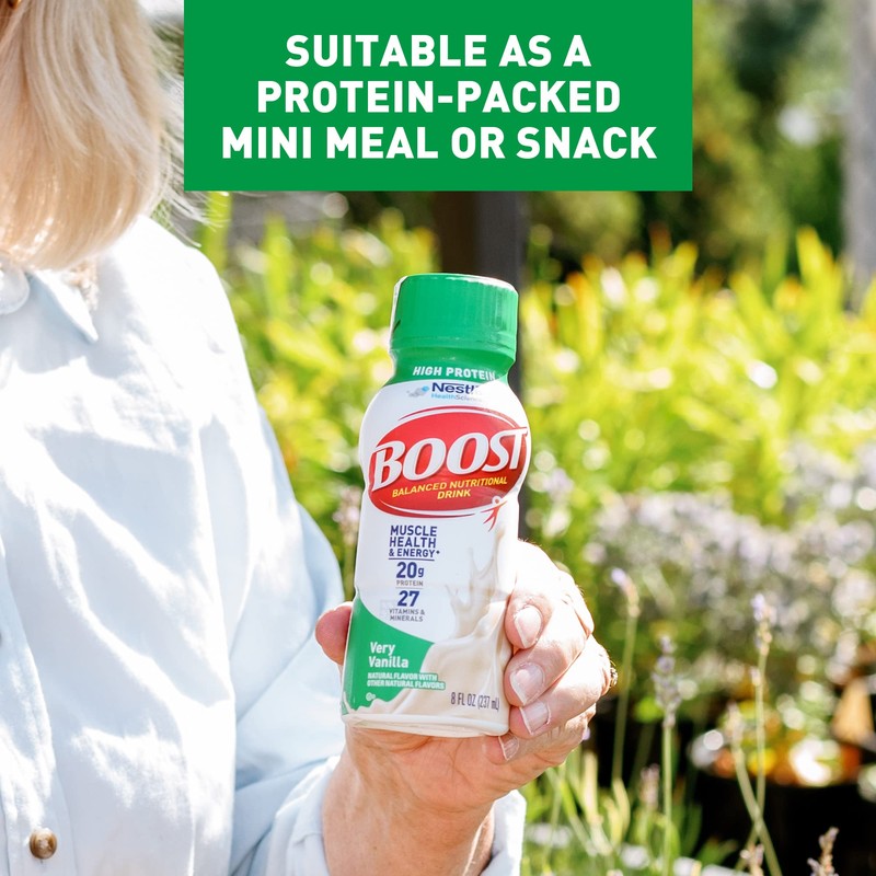 BOOST High Protein Balanced Nutritional Drink, Very Vanilla, 8 FL