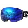 OutdoorMaster Ski Goggles PRO - Frameless, Interchangeable Lens 100% UV400