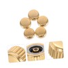 FOMIYES 5pcs Golden Watch Crowns Replacement Tools Watchmaker Accessory for