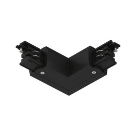 Paulmann 91374 ProRail3 Connector L Piece Outer 101 x 101 mm Max. 3,680 W Black Systems, Ceiling Rail, Metal, Plastic