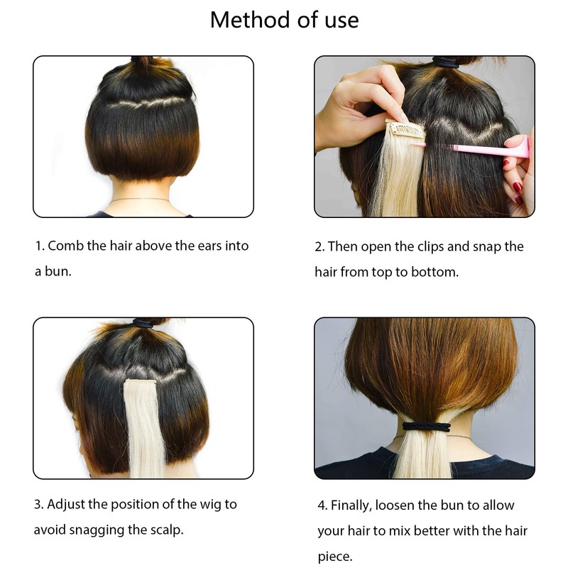 Luxiremi Colourful Hair Strands for Children, Pack of 10, 22