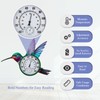 HOBYLUBY Indoor Outdoor Thermometer, Large Wall Thermometer Hygrometer No Need