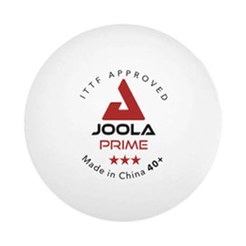 Joola Unisex PRIME table tennis balls, white, one size, 3-pack