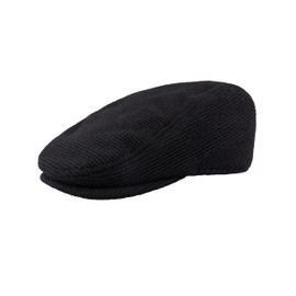 Dockers Men's Ivy Newsboy Hat, Black, Small/Medium