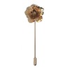 Gold Handmade Metal Flower/Rose Lapel Pin, Buttonhole, Corsage, Boutonniere