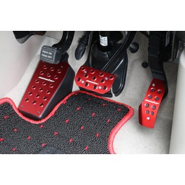 MONSTER SPORT 849525-3900M Sports Driving Pedal Cover, Red, Anodized Every Wagon [DA17W] / Every [DA17V] and Other AT/5AGS Vehicles [DA17 AT]
